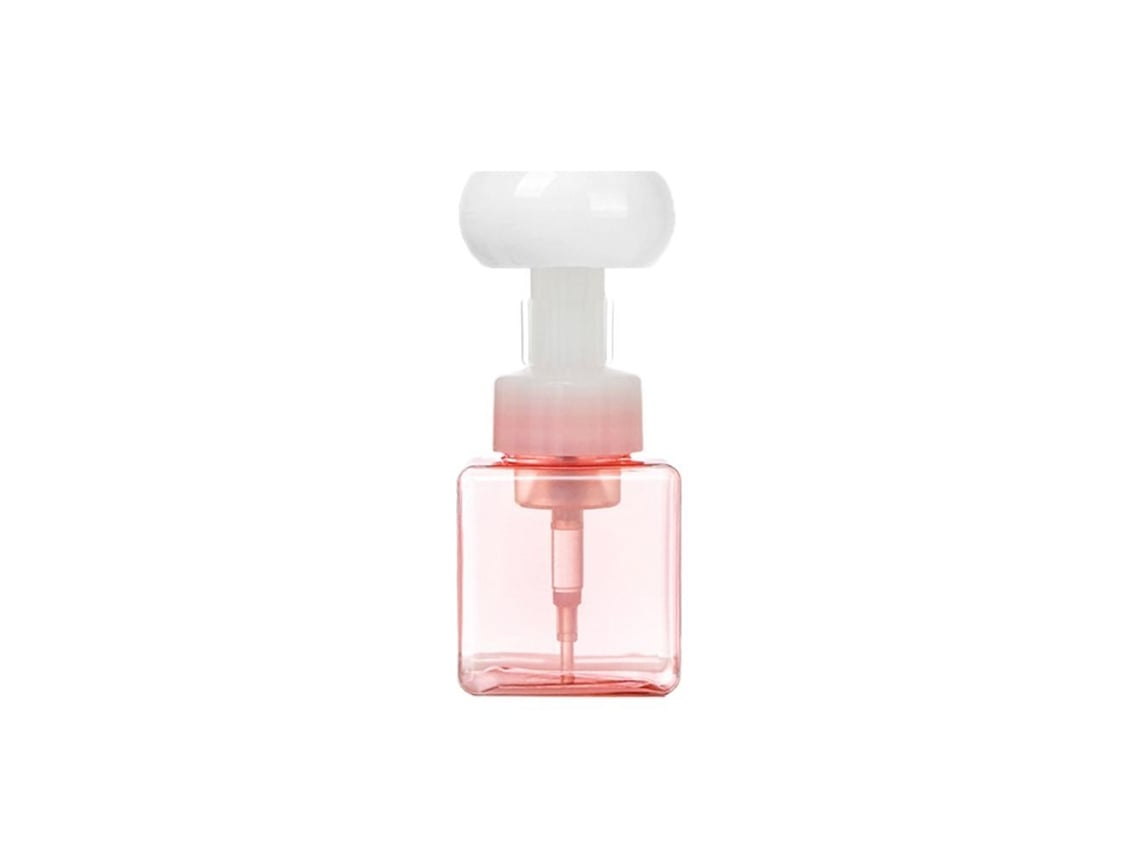 Garrafa Dispensadora De Espuma De Sabão Líquido Vazia 250ml Cor Rosa Petg Pp Portátil Viajem Cozinha Banheiro