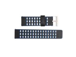 Pulseira De Couro 22mm Para Realme Watch 2/2 Pro E Amazfit Gtr 3 Smartwatch Bicolor Preto Azul
