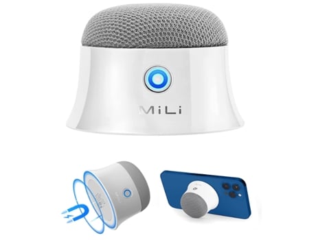 Altavoz Bluetooth Magnético Pequeño Compatible con Altavoz Magsafe para Iphone 12/13 Blanco BISBISOUS