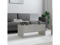 Mesa de Centro Apoyo 102X50,5X46,5 cm Madera Procesada Gris Cemento