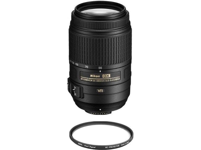 Objetivo NIKON AF-S 55-300MM F4.5-5.6G ED VR + Hoya 58mm PRO 1D Protector