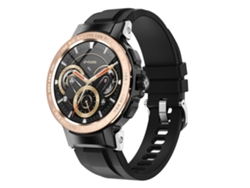 Reloj inteligente Yunzii para hombre con monitor de actividad física IP68, resistente al agua, dorado