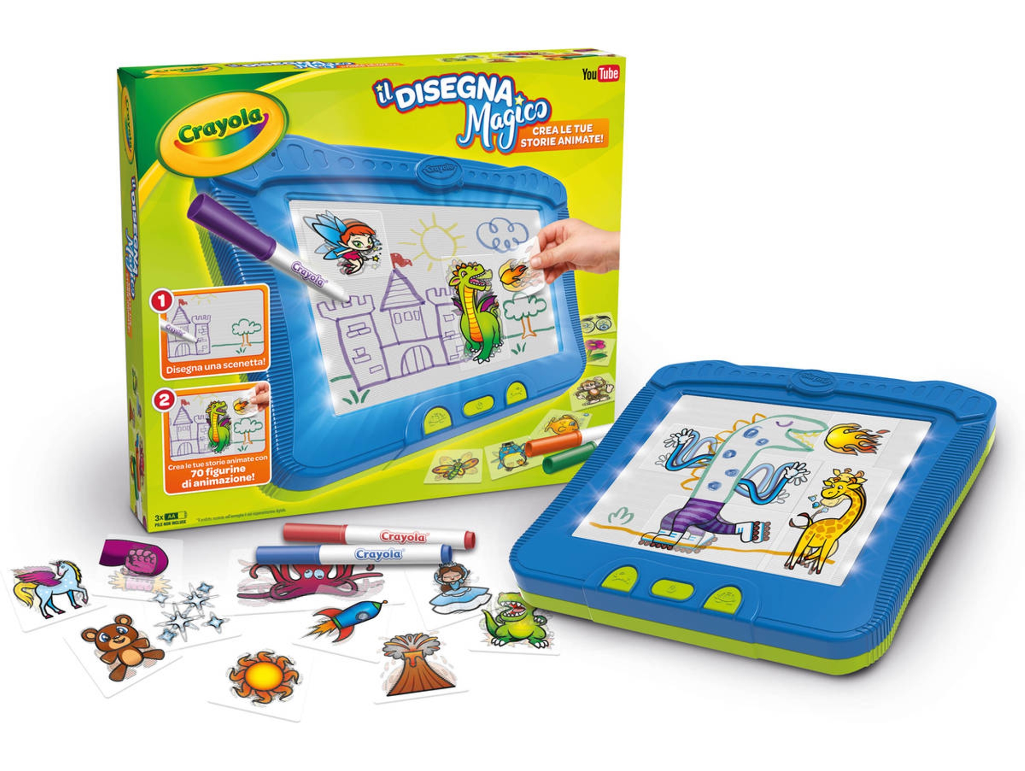 Pizarra Magnética CRAYOLA 25-6701 (Multicolor - Plástico)
