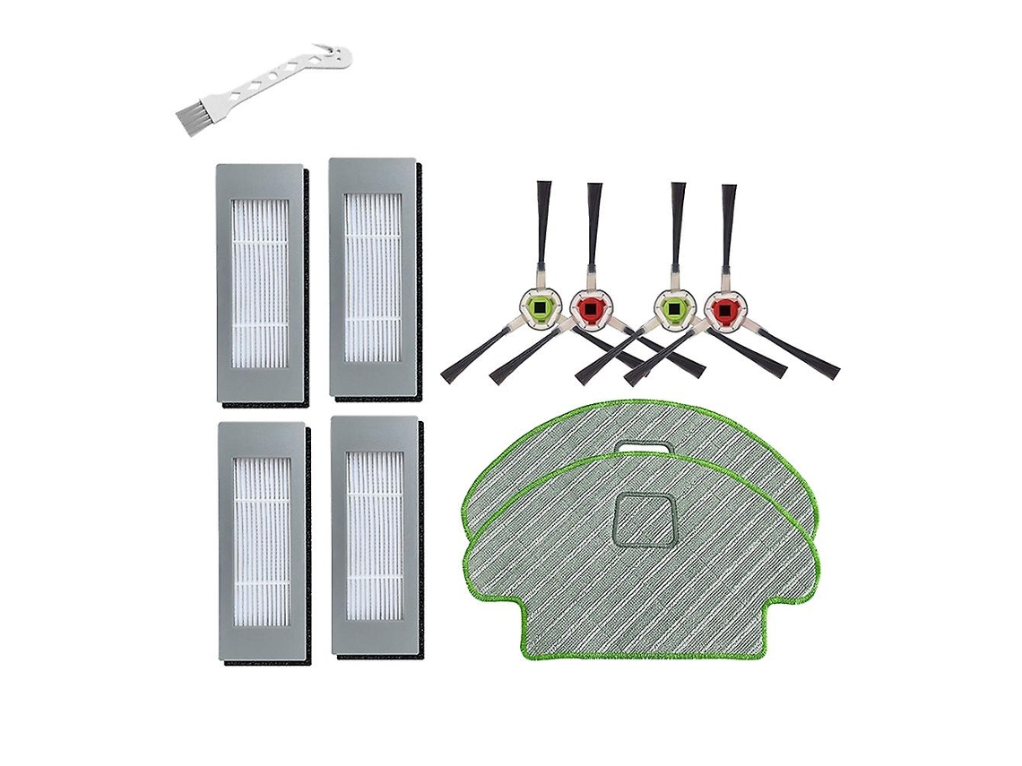 Panos de esfregona com filtro hepa de escova lateral para peças combinadas irobot roomba