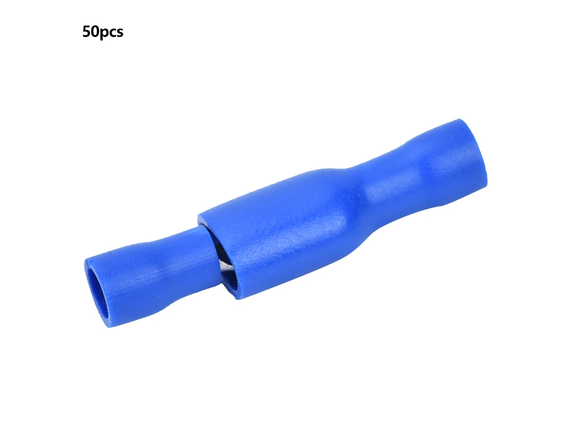 100 Terminales De Macho Hembra Con Cubierta De Insulación Mdd1.25-250x50 Fdfd1.25-250x50 Azul
