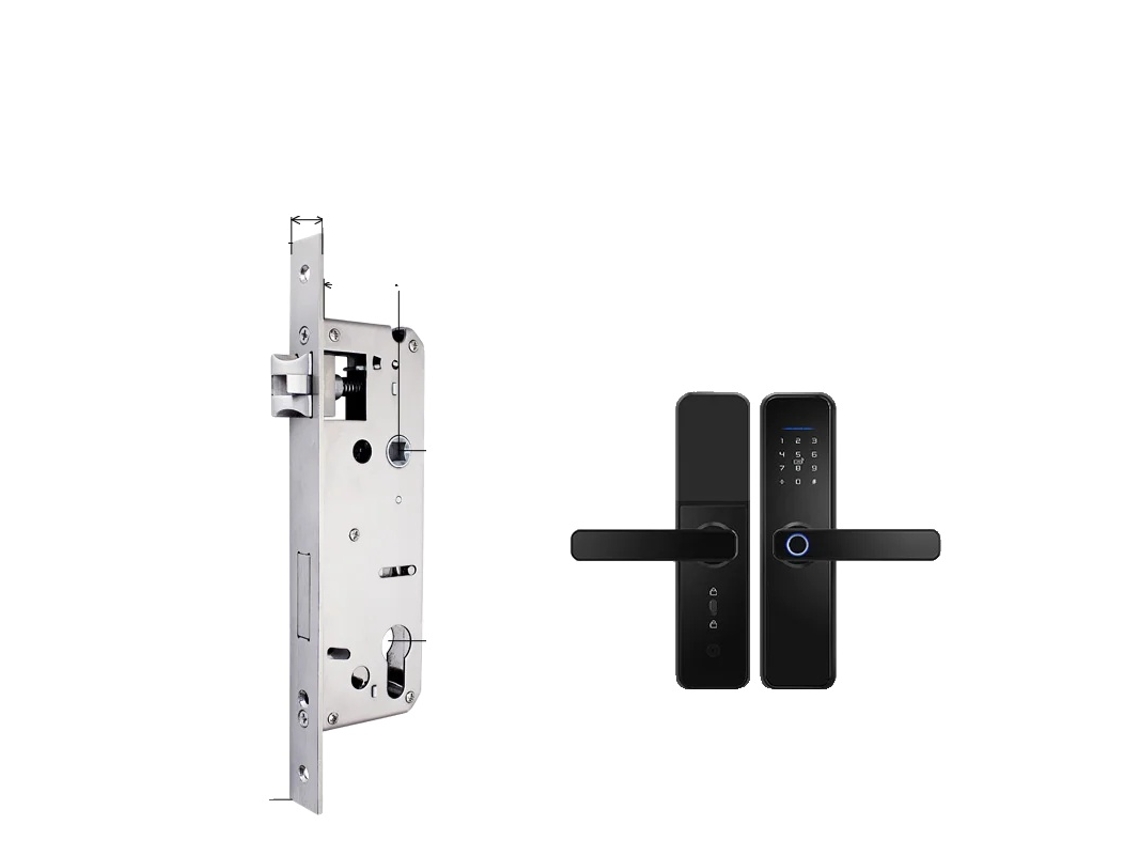 Cerradura electrónica biométrica, múltiples métodos de desbloqueo, aleación de aluminio duradera, 4585 OEM
