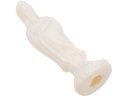 Estatua Guanyin Cerámica Blanca Estilo Chino Decoración Portátil Fácil Mover Ideal Regalos Inauguración Hogar