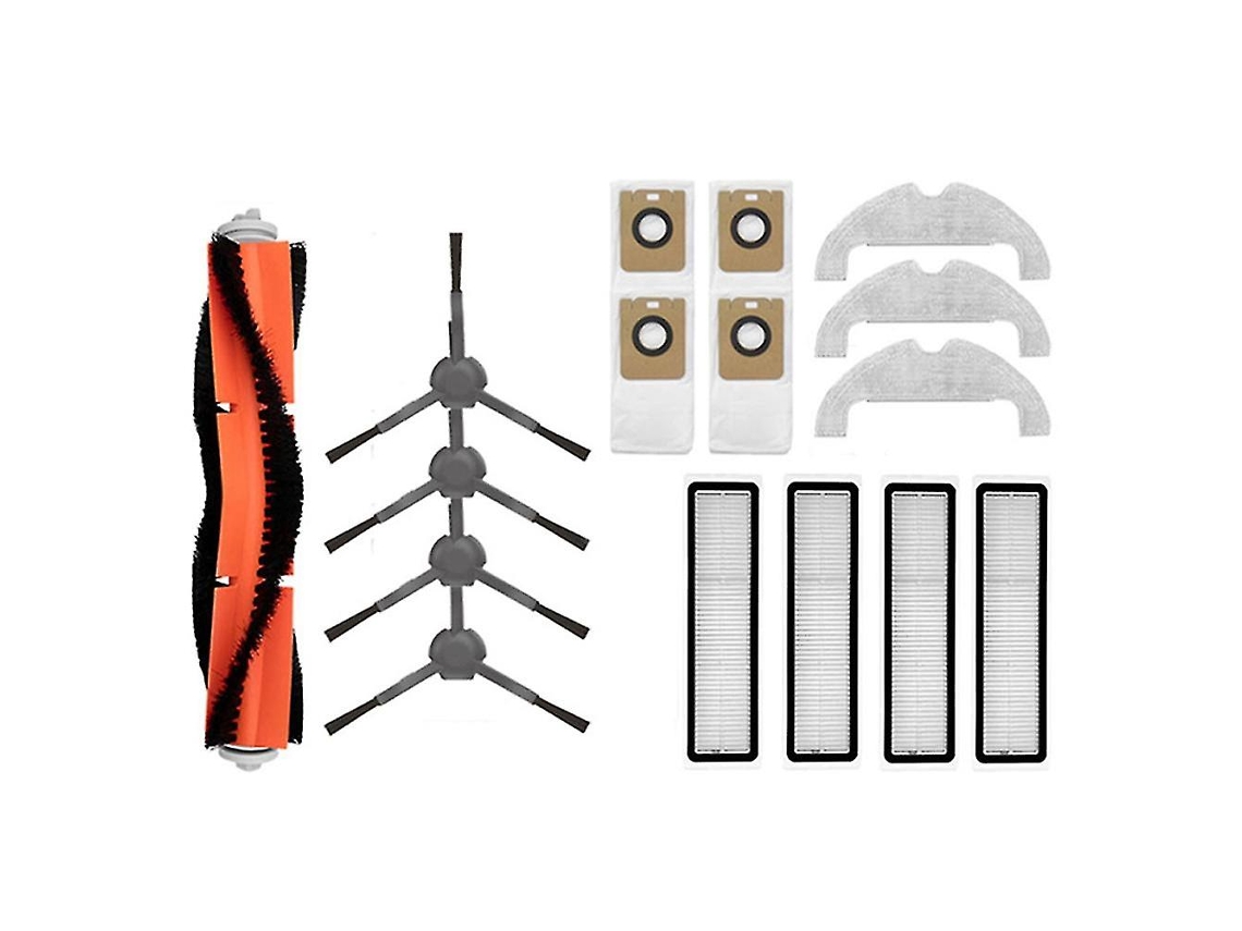16 piezas de filtros para cepillos principales y laterales, bolsa para polvo, compatibles con Xiaomi Mijia Stytj05zhm
