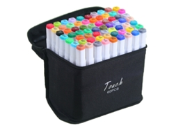 Marcadores de alcohol 60 colores doble punta