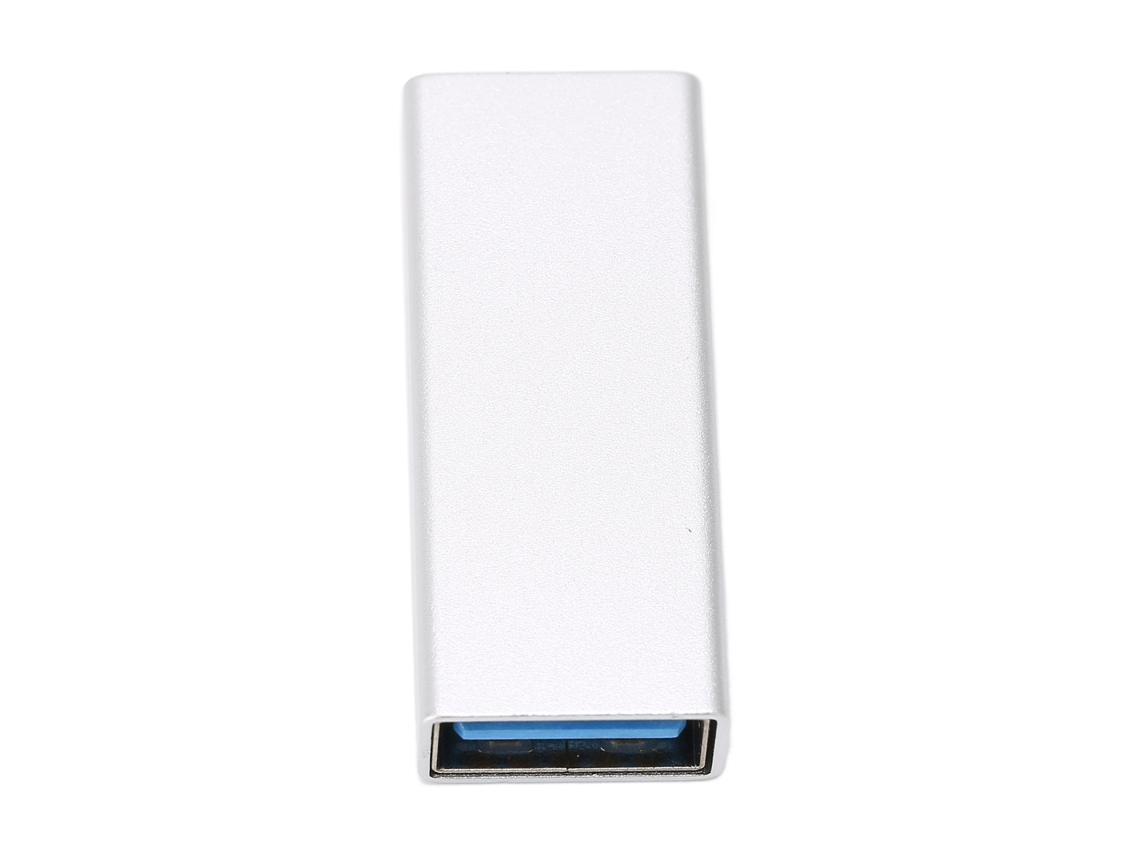 Adaptador Usb-c A Usb 3.0, Conector Multifuncional Para Transferencia De Datos Y Carga, Gris Plateado.