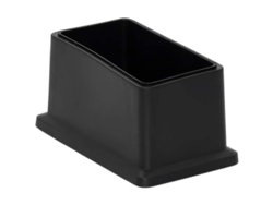 2026-linjou 8 Taponeras Rectangulares Para Patas De Silla Protectora De Suelos Pvc 25x50mm (1"x2") 25*50mm