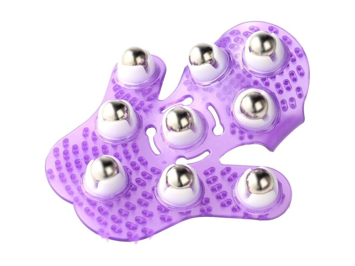 Guantes De Masaje Anself Con Forma De Palma Y 9 Ruedas Giratorias De 360 Grados Para Masaje Corporal.