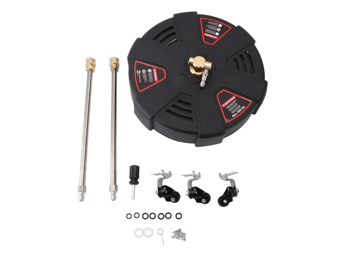 Limpiador De Superficies Profesional De 13 Pulgadas Y 2500 Psi Con Conexión Rápida Y 3 Ruedas.
