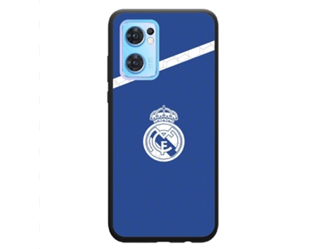 Funda Móvil Oficial Real Madrid para Oppo Reno 7 PHONECASES3D Piel Sintética Negro