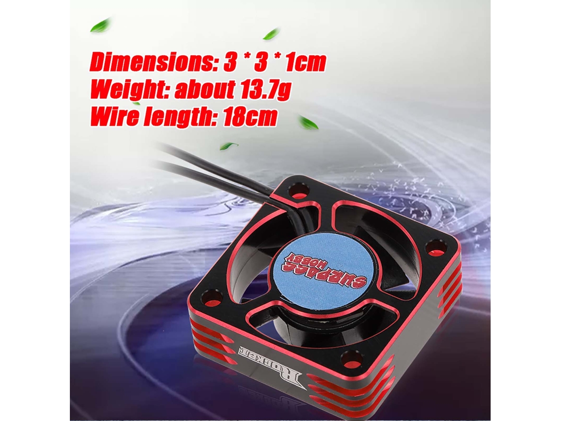 Ventilador De Refrigeración Surpass Hobby De 5 V Y 28000 Rpm Para Coche Rc 1/10 Todoterreno Con Motor 540 Con O Sin Sensor.