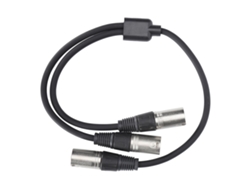 Cable Xlr Macho A Xlr Macho Con Divisor Doble, 0,3 M, Cobre Libre De Oxígeno 22awg, Pvc, Para Estudio Y Actuaciones En Directo.