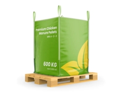 Pellets de Estiércol de Pollo (Bolso Grande 600 kg – para 6.000 m2) - Organifer