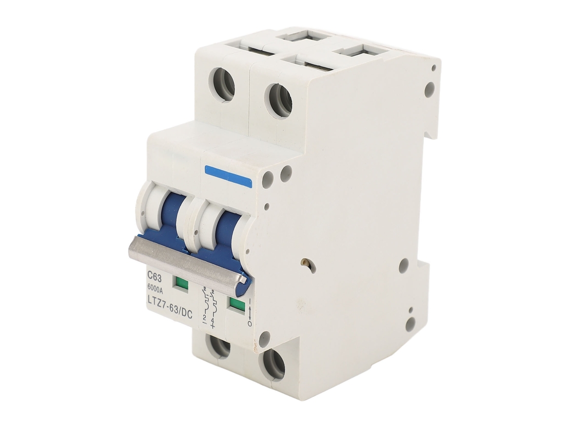 Disyuntor De Circuito Miniatura 2p De 63a 1000v Cc Para Sistema Fotovoltaico Con Protección Contra Cortocircuito Y Retardante De Flama
