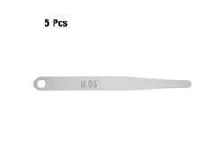 5 varillas métricas de acero inoxidable con calibre de 0,05 mm