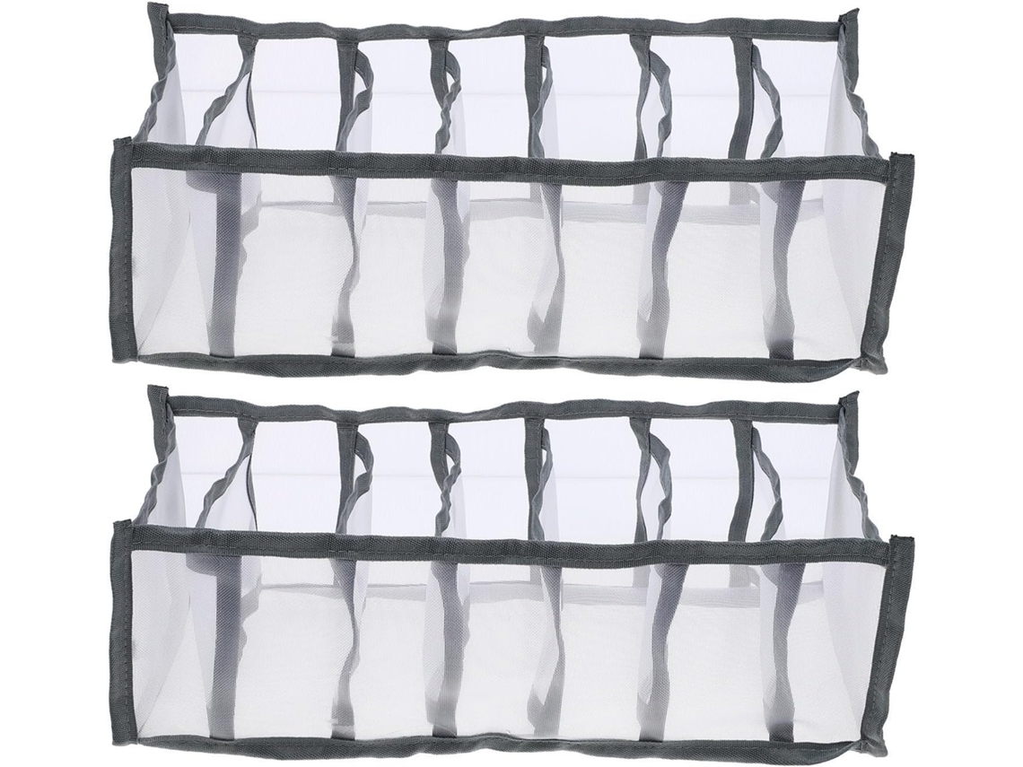 Almacenamiento 2 Piezas Fabricada Nailon 7 Compartimentos Organizar Pantalones Vaqueros Armario Cajón Caja