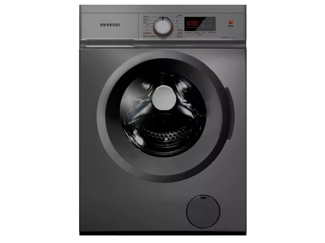 Lavadora de carga frontal Infiniton Wm D61dpe, 6 kg, 1000 rpm, D, Inox oscuro