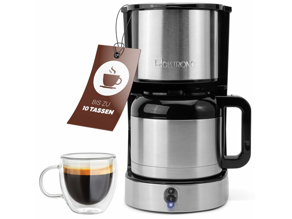 Cafetera Superautomática CLATRONIC KA 3805 Negro Acero 800 W