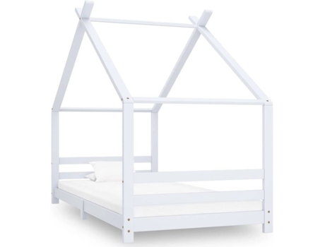 Estructura de cama infantil VIDAXL Blanco Madera (206x98x155 cm)