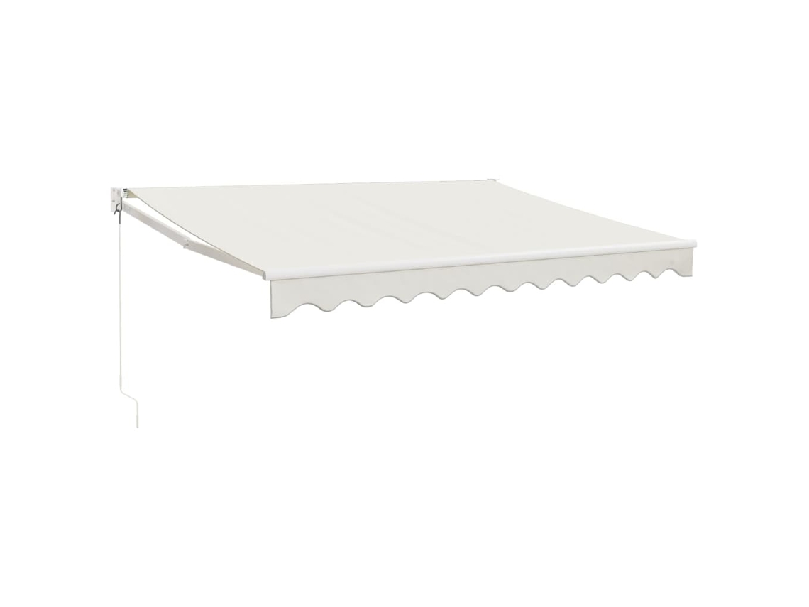 Maison Exclusive - Toldo Retráctil Aluminio Y Tela Color Crema 3,5x2,5 M