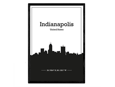 Poster NACNIC Mapa de Indianapolis USA (A3)