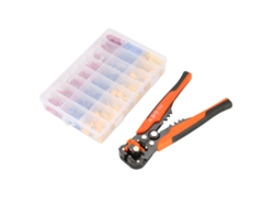 1 Alicate Pelacables Para Crimpar + Kit De 400 Conectores Eléctricos