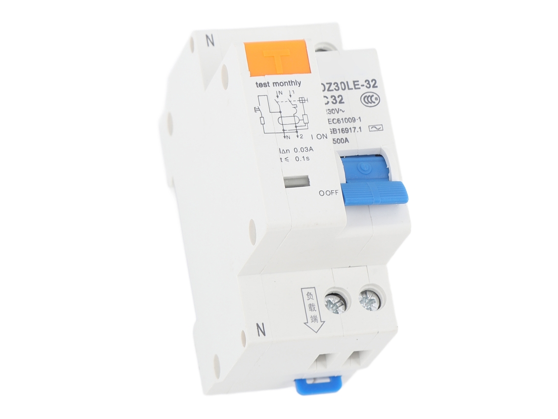 Disyuntor 1p+n De 32 A Para Protección Contra Cortocircuitos Para Seguridad Eléctrica Residencial.