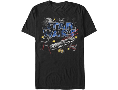 Camiseta ROCKINSTONE Star Wars Falcon Vuelo (S)