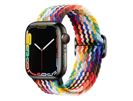Correa Apple Watch 41mm / 40mm y 38mm Nylon Trenzado Transpirable Arcoíris AVIZAR