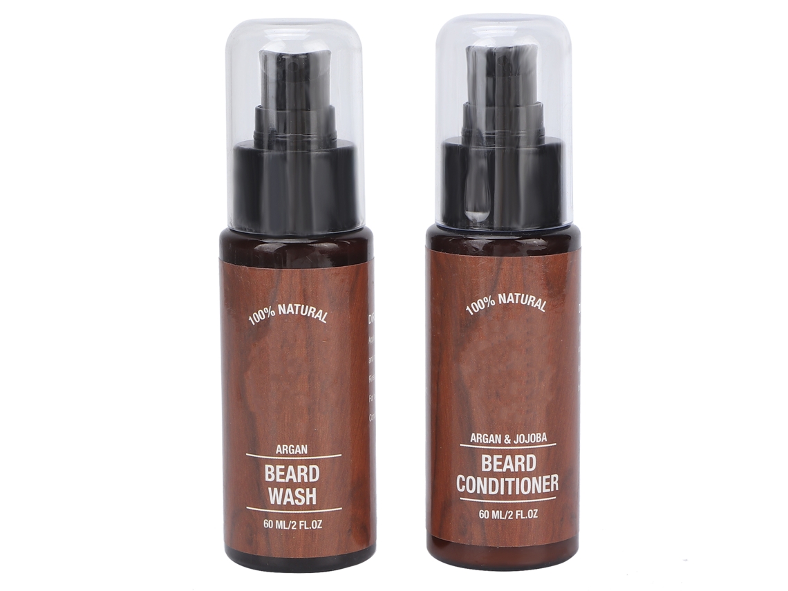 Kit de champú acondicionador para barba de hombre (2 unidades)