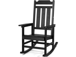 VEVOR Porch Rocker HIPS - Mecedora de exterior con respaldo alto, 1 unidad, 400 lb de peso