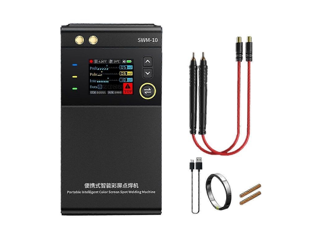 Soldadora Por Puntos Portátil Fnirsi Swm-10 Con Pantalla Lcd De 1,8" Para Soldadura Por Puntos A Batería. Nueva.