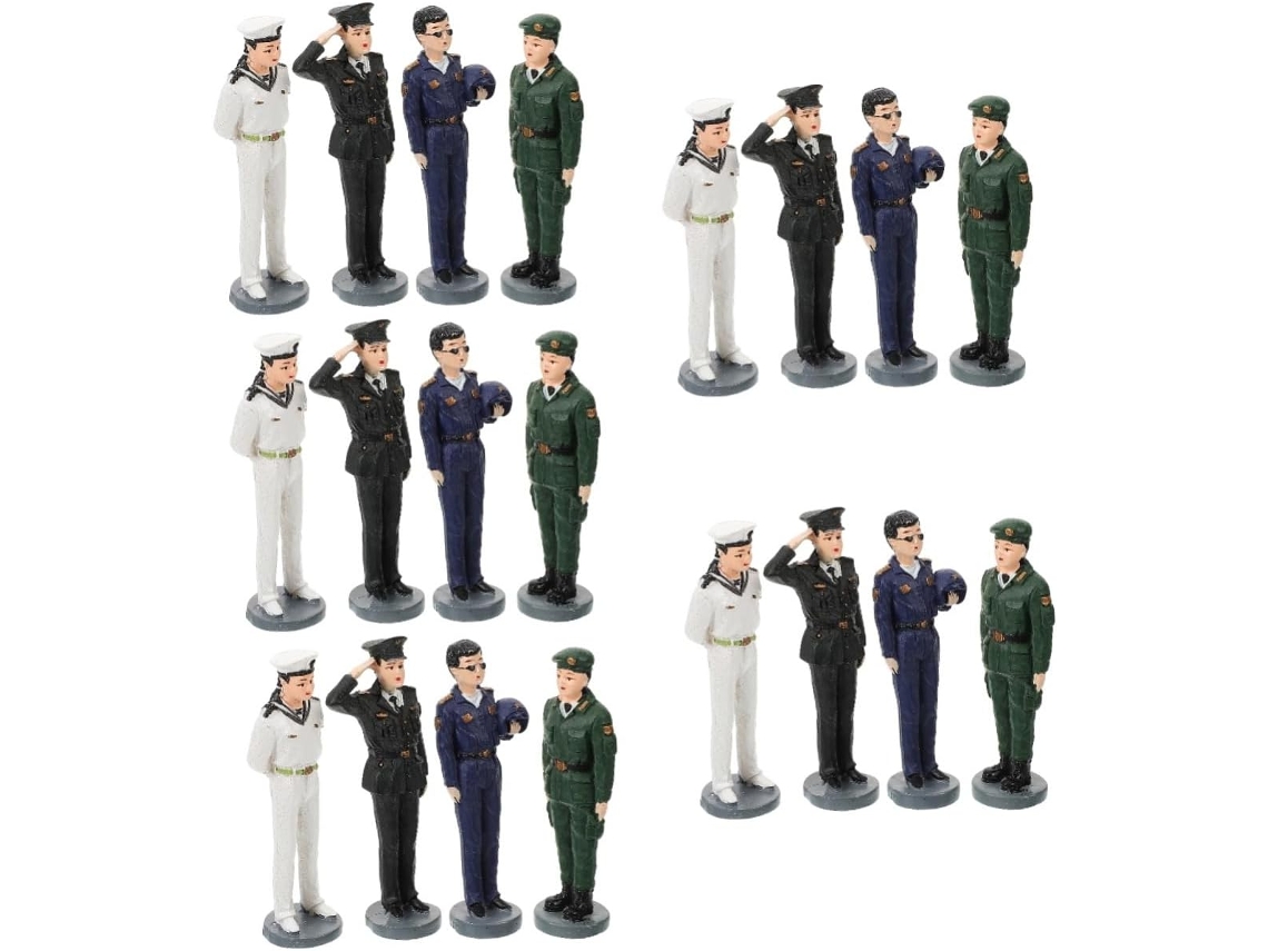 Kit De 20 Figuras De Personas En Miniatura Para Escenas Y Estatuas.