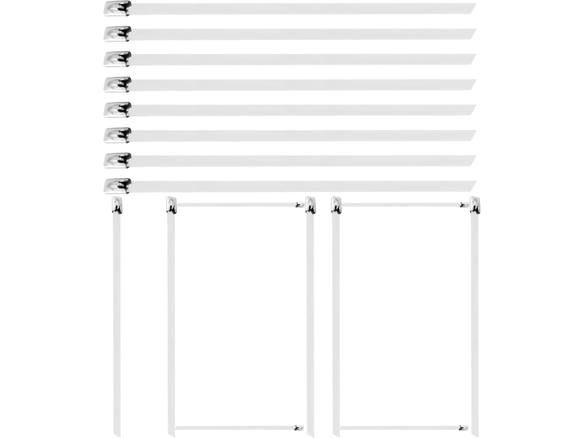 Bridas Para Cables De Alta Resistencia Para Exteriores | Paquete | Acero | Inoxidable | Jardín, | Fontanería