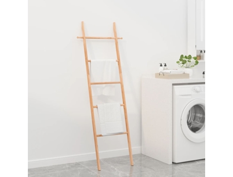 Toallero escalera madera maciza de nogal 170 cm VIDAXL