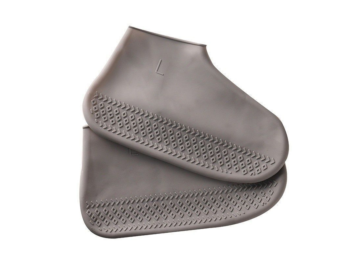 Zapatos impermeables de silicona para adultos, antideslizantes y resistentes al polvo, color gris, modelo 2026-cover.