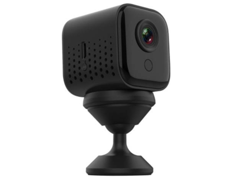 Mini cámara Wifi 120 cámara inalámbrica gran angular con función de detección de visión nocturna negro BISBISOUS