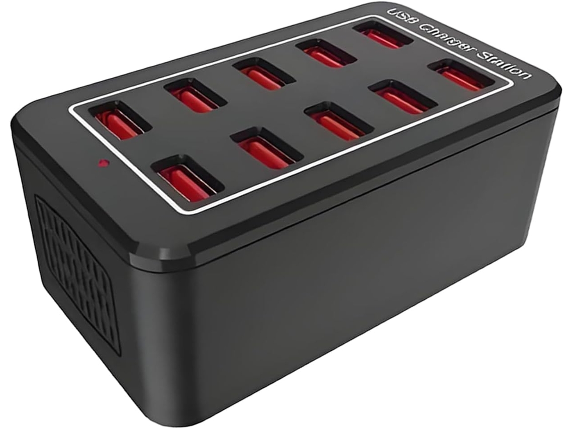 Concentrador de carga de 10 puertos y 50 W con cable de 1,5 m para la oficina, viajes u otros usos. SFUSHOS