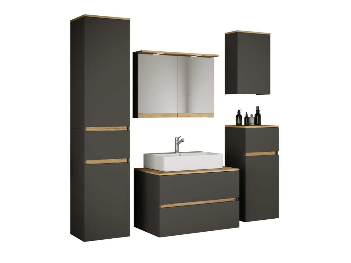 Conjunto de muebles de baño con lavabo Cosila 80 VCM