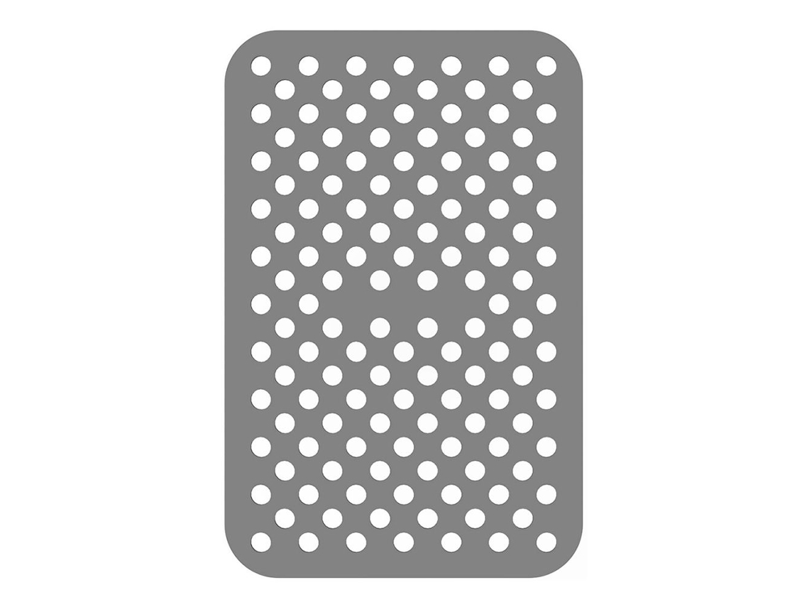 Tapete de silicona antiadherente para horno, apto para freidoras de aire eléctricas. MDUG (gris)