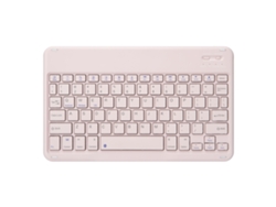 Teclado inalámbrico Bluetooth Yuysan de 10,1 pulgadas, color rosa claro