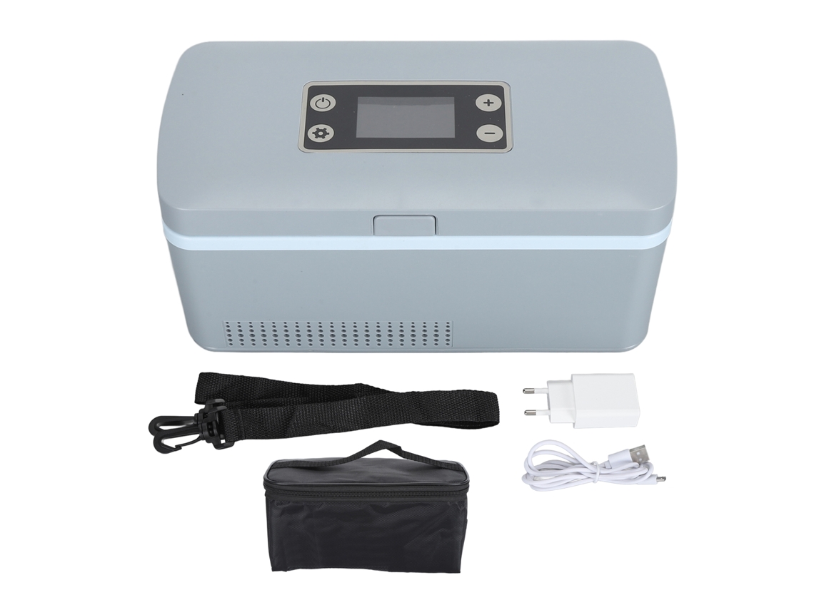 Mini Refrigerador De Insulina Eléctrico Portátil, Caja Refrigerada, Estuche De Viaje, Refrigerador Para Medicamentos, 100-240 V