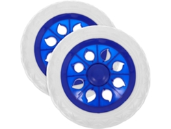 Ruedas De Repuesto Para Carrito De La Compra Plegable, 2 Unidades, Pu Azul, Resistentes A Pinchazos.