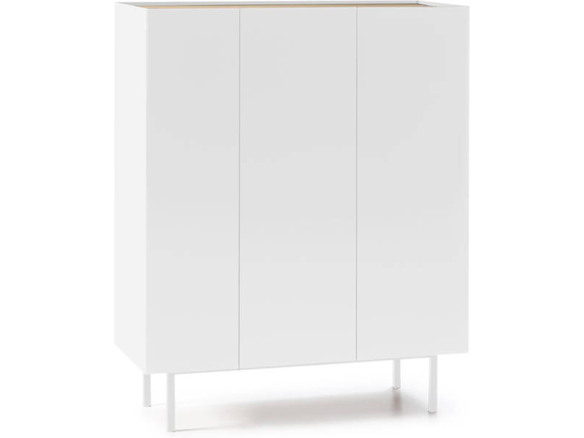 Aparador BAZAR MONDIALE Arista (Blanco - MDF - 95x40x120 cm)