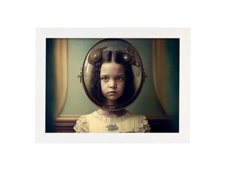 NACNIC Poster Protector De Cristal En Estilo Surrealismo Cinematográfico Ilustraciones Y Grabados De Historieta A4 Marcos Blancos