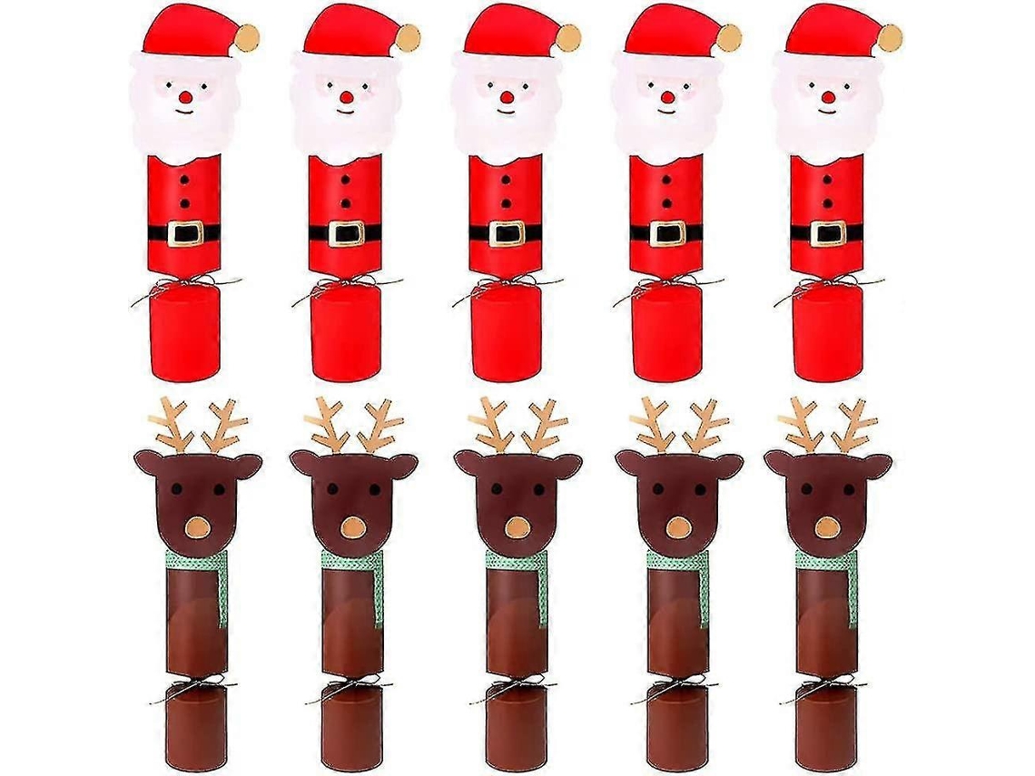 Cajas de dulces navideños, cajas de papel navideñas, bolsas de dulces, golosinas, chocolates, cajas de regalo DIY para fiestas navideñas Bugu Hengjian